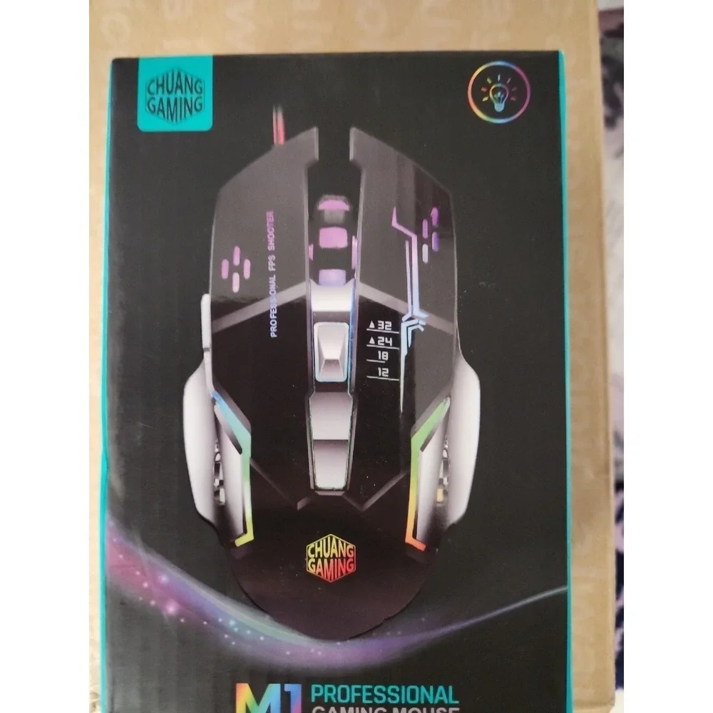 Chuang Professional gaming universal mouse Xbox PS4 PC 7200 DPI, 7 keys LED